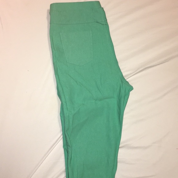 Steve Madden teal green stretch leggings - Picture 4 of 5